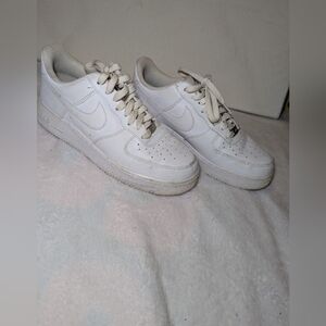 Nike Air Force One 1 Low Top White Size 9
